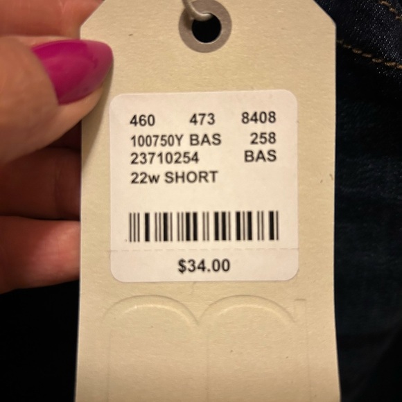 Maurice’s Woman’s Jeans Sz. 22W Short Mid Rise Slim Boot Denim Flex NWT - Picture 5 of 13